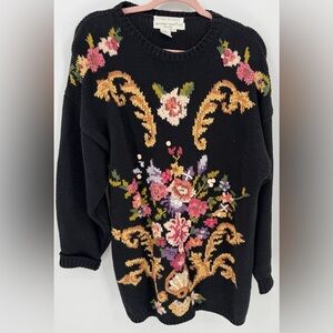 Jennifer Reed too Women's Vintage 80's Hand Knitted Sweater